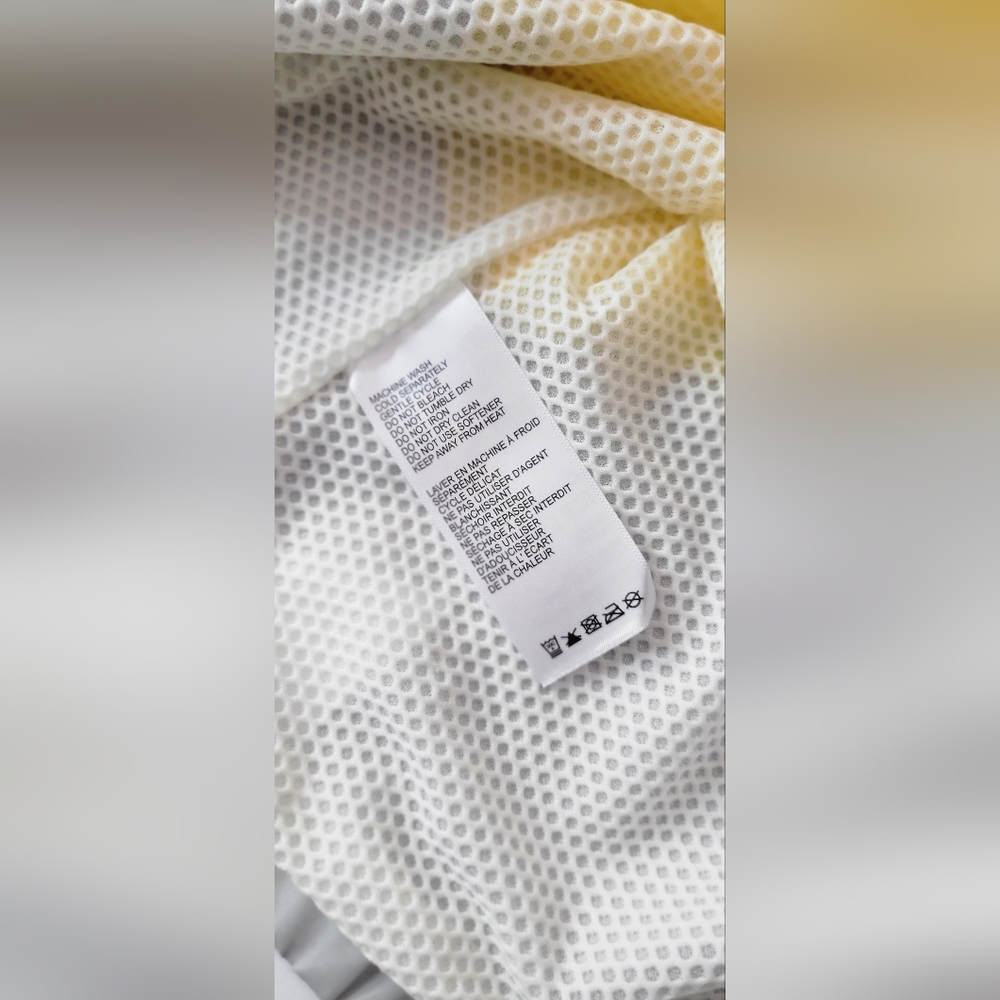 Blanc Noir - Tulum Windbreaker - Yellow and Gray Jacket - Size L - Picture 11 of 16
